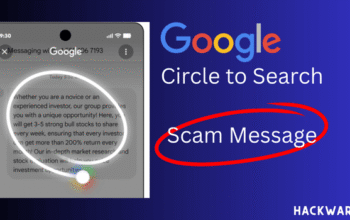 google circle to search scam message